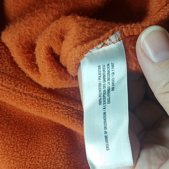 Old Navy Orange Fleece Pullover Sweater - Picture 5 of 6